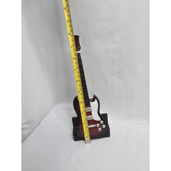 Collectible Red Mini Electric Guitar Model Home Decor- 3D Printed Stand- 25CM - Picture 5 of 11